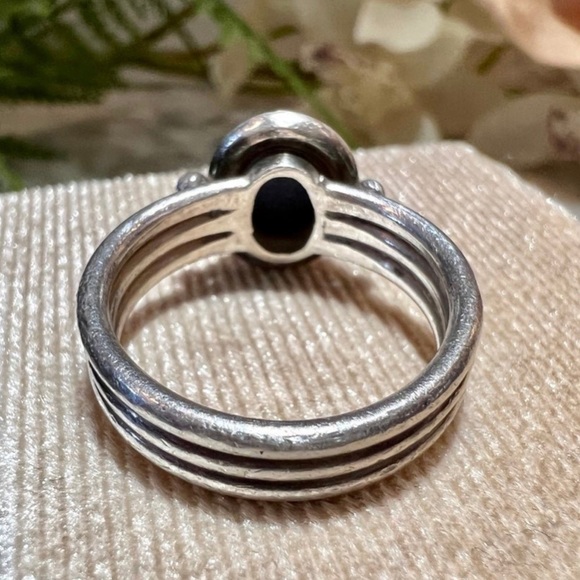 Vintage Lapis Lazuli Handmade Ring Solid 925 Sterling Silver oval cabochon gem - Picture 8 of 13